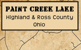 2024 Map of Paint Creek Lake Ohio Highland and Ross County