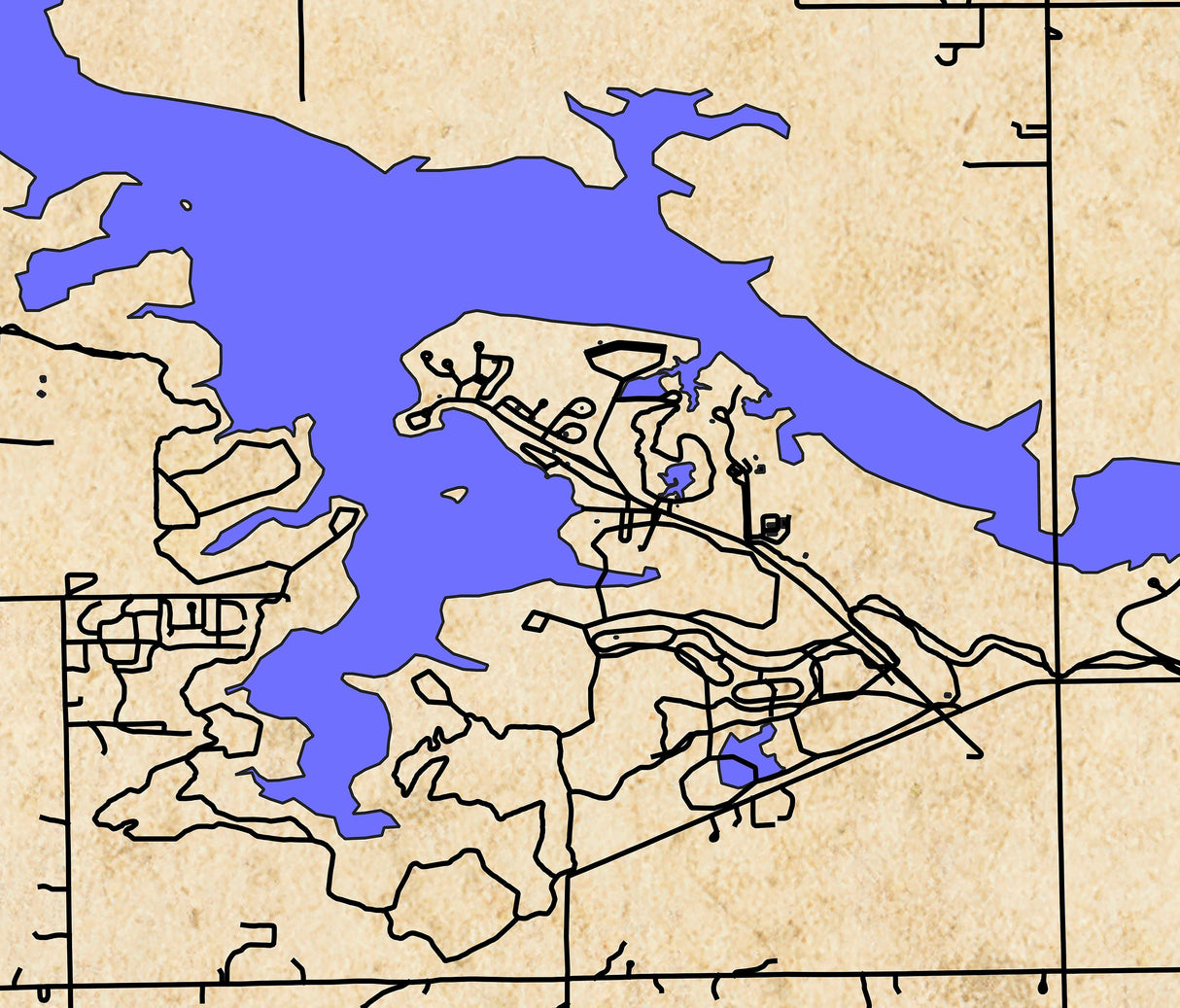 2024 Map of Salamonie Lake Indiana