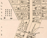 1876 Map of Mt Ephraim Noble County Ohio