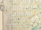 1855 Map of Jeffersonville Clark County Indiana