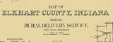 1909 Map of Elkhart County Indiana