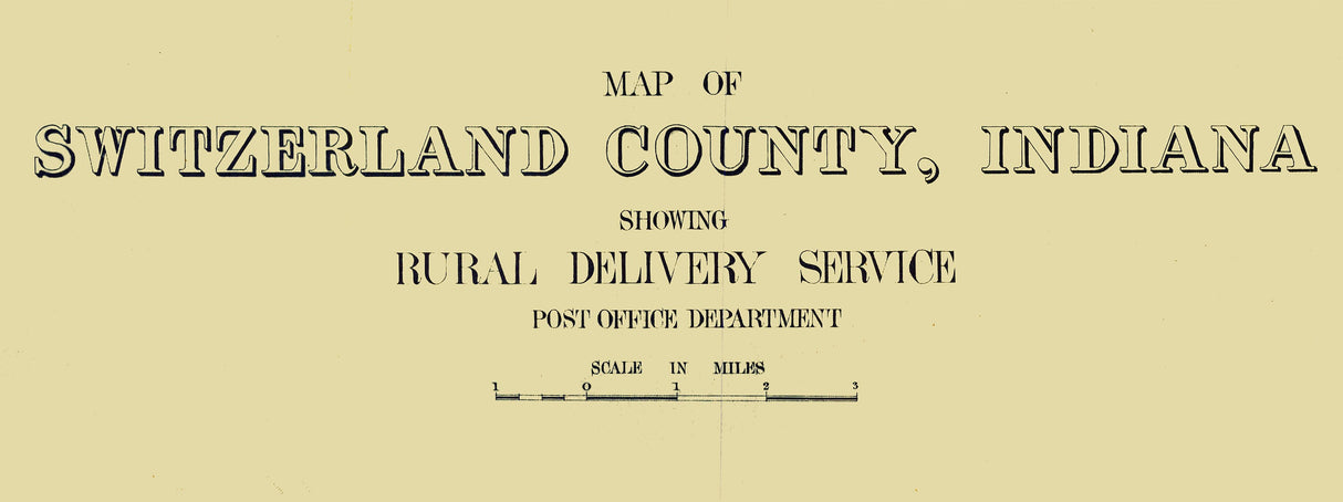 1910 Map of Switzerland County Indiana