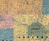 1921 Map of Madison County Indiana