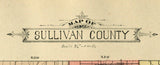 1899 Map of Sullivan County Indiana