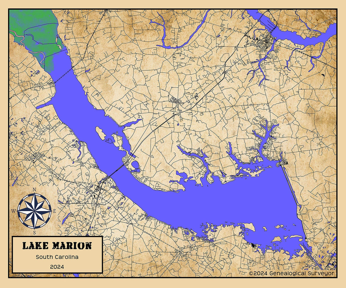 2024 Map of Lake Marion South Carolina
