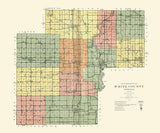 1920 Map of White County Indiana