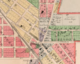 1912 Map of College Corner Preble County Ohio