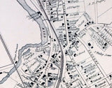 1873 Map of Chatham Village Columbia County New York