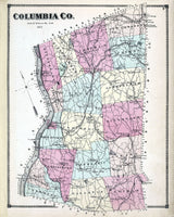 1873 Map of Columbia County New York