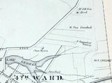 1873 Map of Hudson Columbia County New York