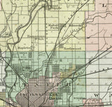 1889 Map of Marion County Indiana