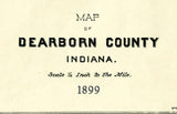 1899 Map of Dearborn County Indiana