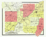 1900 Map of Jackson County Indiana