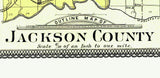 1900 Map of Jackson County Indiana
