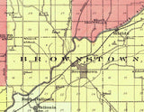 1900 Map of Jackson County Indiana