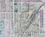 1879 Map of Worthington Greene County Indiana