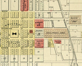 1899 Map of Sullivan Sullivan County Indiana
