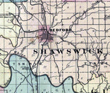 1879 Map of Lawrence County Indiana