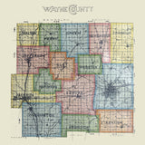 1893 Map of Wayne County Indiana