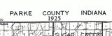 1925 Map of Parke County Indiana