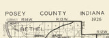 1926 Map of Posey County Indiana