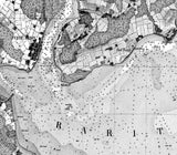 1844 Nautical Chart of New York Bay and Harbor