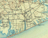 1904 Topo Map of South Hampton New York