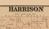 1869 Map of Harrison Hamilton County Ohio