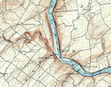 1890 Topo Map of Doylestown Pennsylvania