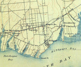 1904 Topo Map of Moriches New York Brookhaven