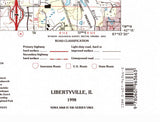 1998 Topo Map of Libertyville Illinois