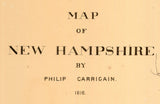 1816 Map of New Hampshire