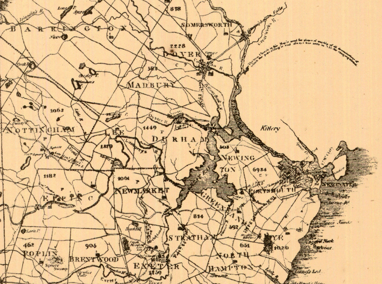 1816 Map of New Hampshire