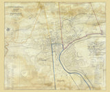1847 Map of Newark Essex County New Jersey