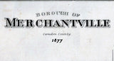 1877 Map of Merchantville Camden County New Jersey