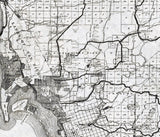 1914 Map of San Diego County California