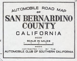 1915 Map of San Bernardino County California