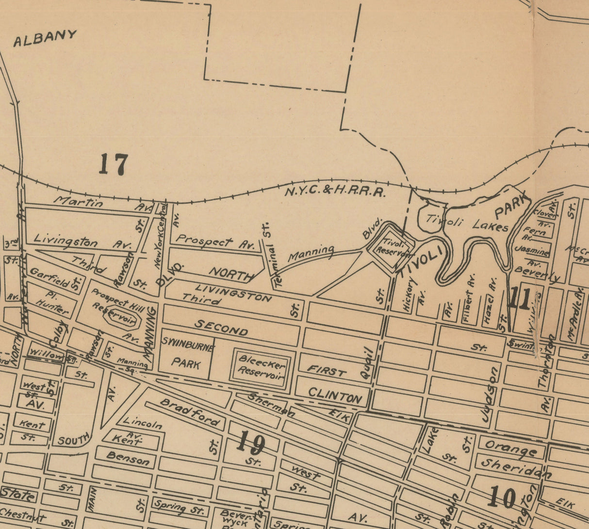 1916 Map of Albany New York