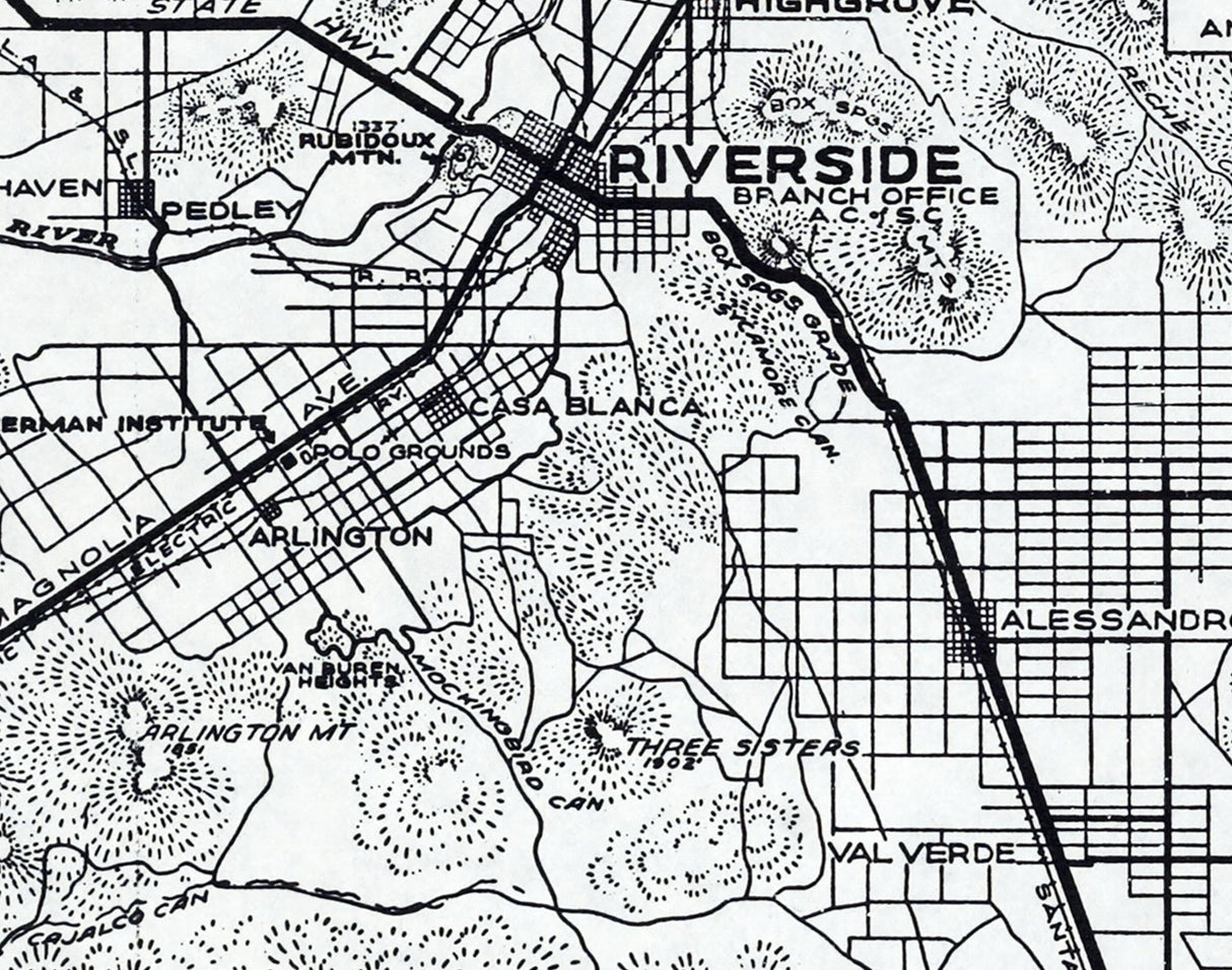 1919 Map of Riverside County California