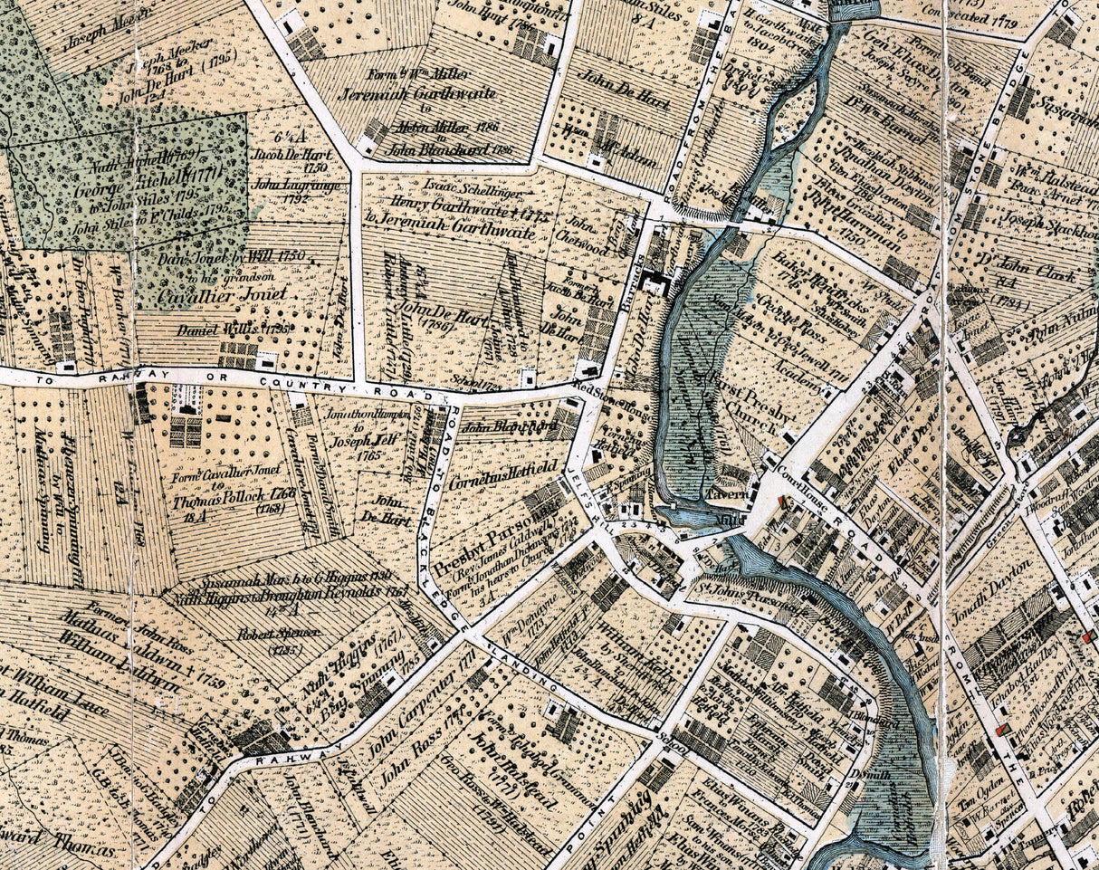 1879 Map of Elizabeth Town New Jersey
