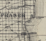 1899 Map of Bay County Michigan