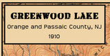 1910 Map of Greenwood Lake New Jersey