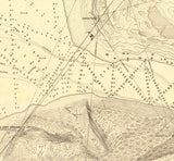 1856 Map of Grand River Harbor Michigan Grand Haven