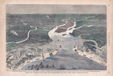 1863 Panoramic Map of Charleston South Carolina