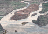 1863 Panoramic Map of Charleston South Carolina