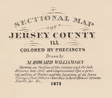 1872 Map of Jersey County Illinois