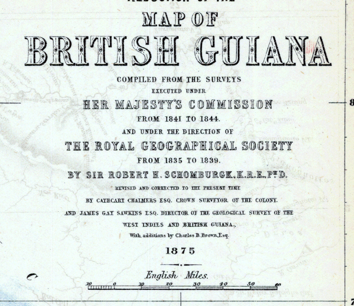 1875 Map of British Guiana