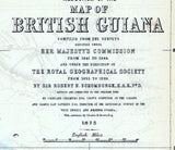 1875 Map of British Guiana