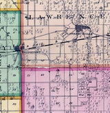 1875 Map of Lawrence County Illinois