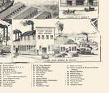 1889 Panoramic Map of Tacoma Washington